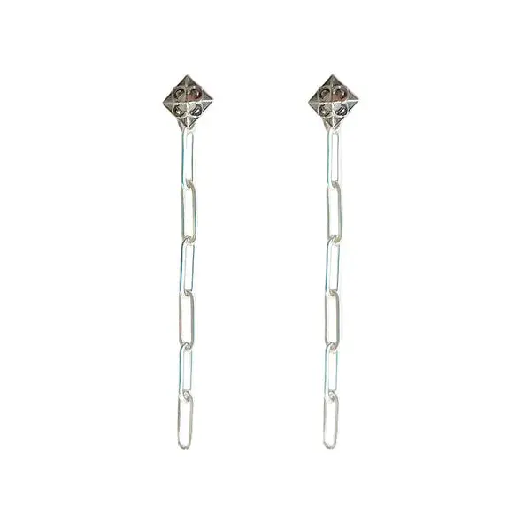Maude Earrings Silver | Size: 4 in.