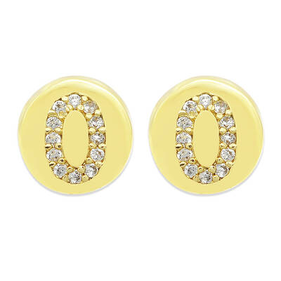 Brass Micro Pave Clear Cubic Zirconia Beads