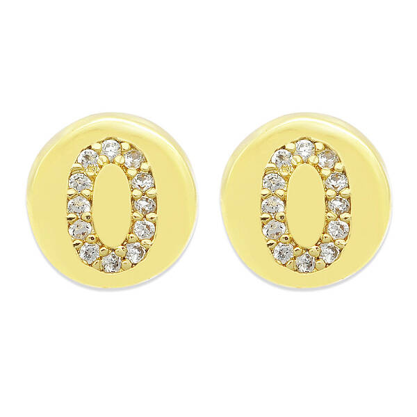 Brass Micro Pave Clear Cubic Zirconia Beads