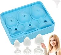Personalized Funny Ice Cube Mold BPA-free Novelty Silicone Ice Cube Trays Cocktail Ice Cube Molds For Cocktail Coffee Whiskey...