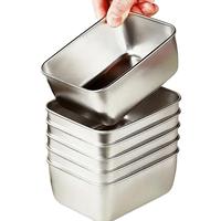 Stainless Steel Food Storage Container with Lid (6pcs), Portable Food Storage Box, Kitchen Storage & Organization Supplies, S...