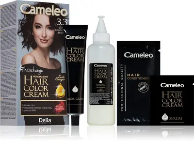 Delia Cosmetics Cameleo Omega Permanent Hair Dye Color 3.3 Dark Chocolate Brown