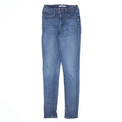 LEVI'S 721 High Rise Jeans Blue Denim Slim Skinny Womens W23 L29