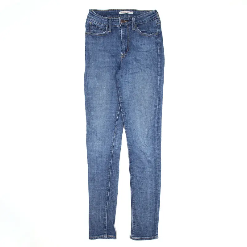 LEVI'S 721 High Rise Jeans Blue Denim Slim Skinny Womens W23 L29