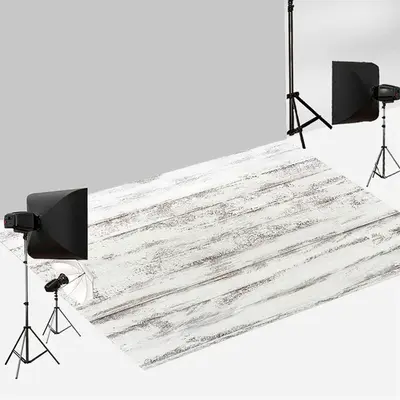 Aperturee Retro White Peeling Paint Wood Photo Floor Backdrop | Floor Photography Background | Floor Drops For Photography | ...
