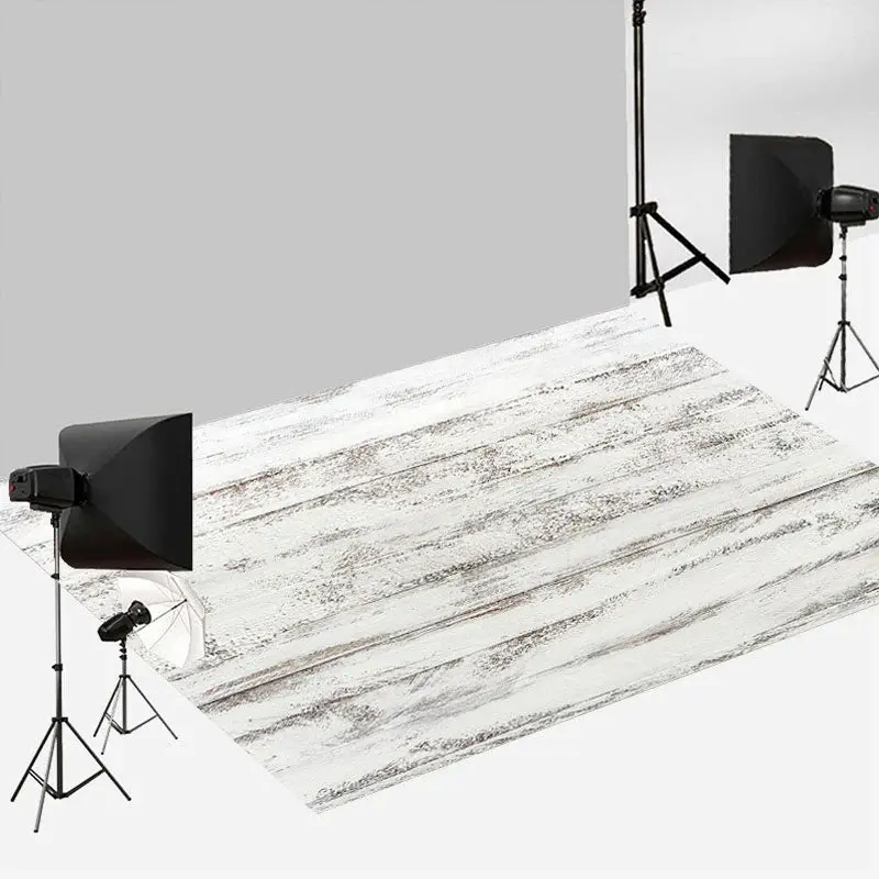 Aperturee Retro White Peeling Paint Wood Photo Floor Backdrop | Floor Photography Background | Floor Drops For Photography | ...