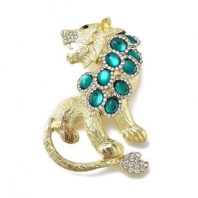 Lion Rhinestones Pins