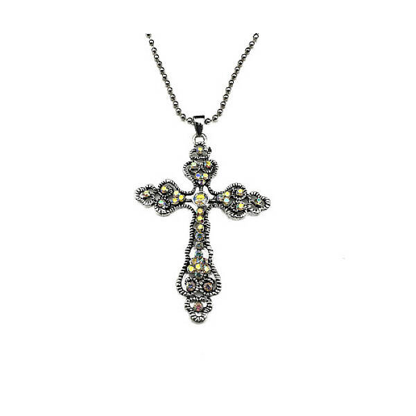 Cross Zinc Alloy Pendant Necklace