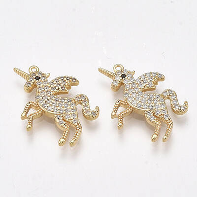 Brass Cubic Zirconia Charms