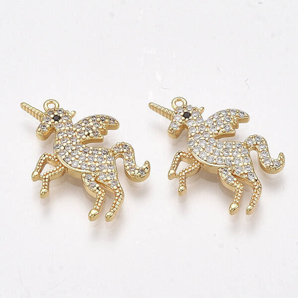 Brass Cubic Zirconia Charms