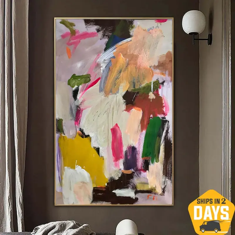 Extra Large Original Abstract Colorful Paintings On Canvas Modern Acrylic Textured Painting Hand Painted Art | RESONATION 37....