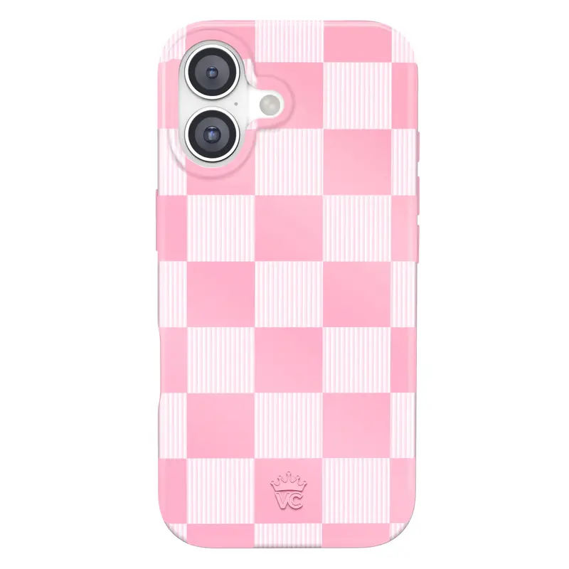 Velvet Caviar Pink Vibe Checkered iPhone Case - Cute, Trendy & Stylish Phone Cases for iPhone - Drop-tested Cases for iPhone ...