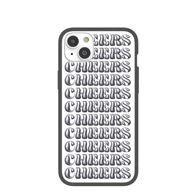 Clear Cheers iPhone 14 Plus Case With Black Ridge