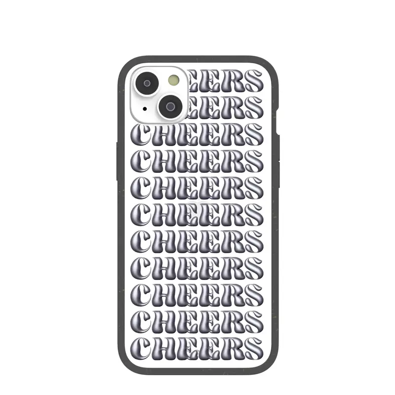 Clear Cheers iPhone 14 Plus Case With Black Ridge