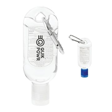 200 Custom Clip-N-Go 1 oz Hand Sanitizer with Mini Carabiner - 62% ...