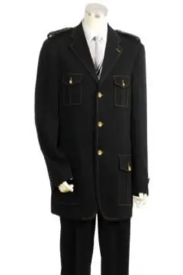 Canto Men's 3-Piece Double-Breasted Suit w/ Metal Accents