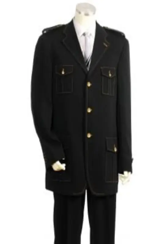 Canto Men's 3-Piece Double-Breasted Suit w/ Metal Accents