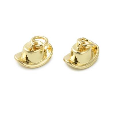 Brass Micro Pave Cubic Zirconia Pendants