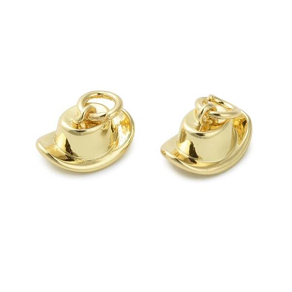 Brass Micro Pave Cubic Zirconia Pendants