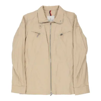 Moncler Jacket - Medium Beige Cotton Blend | Size: medium