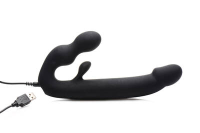 Tri-Volver Rechargeable Strapless Strap On