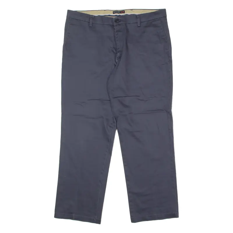 DOCKERS Khaki Mens Trousers Blue Regular Straight W36 L29