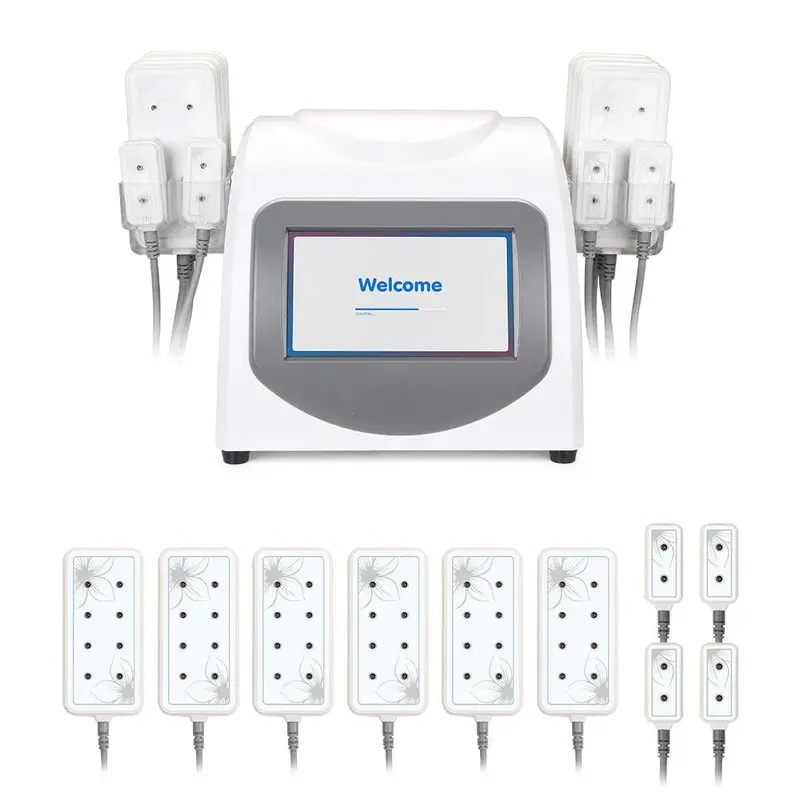 5mw Lipo Laser Microcurrent Body Shaping Fat Burning Machine 10 Pads for Spa Salon Studio Home Use | WL-LS1002