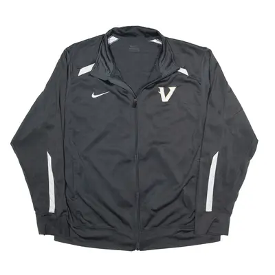 NIKE Sports Team Track Satin Jacket Grey Mens XL