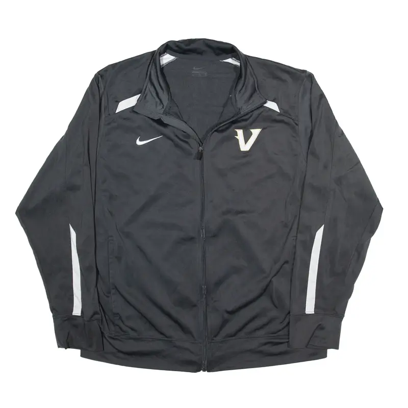 NIKE Sports Team Track Satin Jacket Grey Mens XL