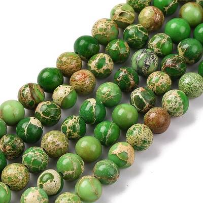 Dyed Natural Regalite/Imperial Jasper/Sea Sediment Jasper Beads Strands