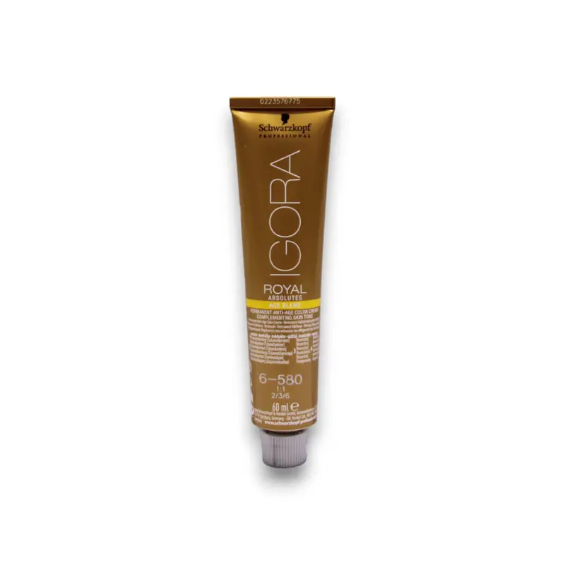 Schwarzkopf Professional Igora Royal Permanent Hair Dye 6-580 Golden Red Chestnut 60 ml