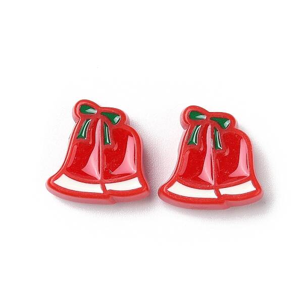 Christmas Decorations Theme Opaque Acrylic Bead with Enamel