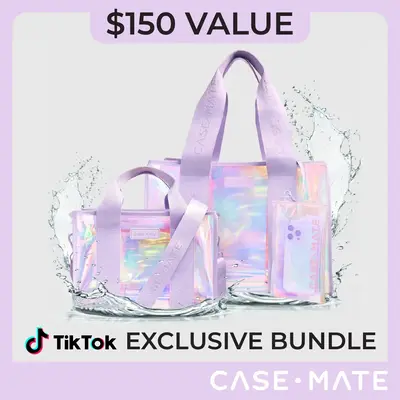 Beach Tote Bundle - Soap Bubble Beach Tote + Mini Beach Tote