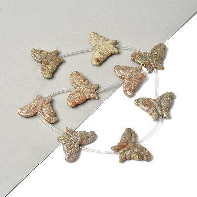 Natural Unakite Beads Strands