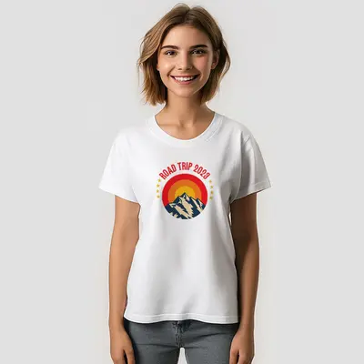 Family Reunion Road Trip Mountain Sunset T-Shirt