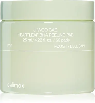 celimax Ji Woo Gae Heartleaf BHA Peeling Pads Exfoliating Pads with Soothing Effect 60 Pieces
