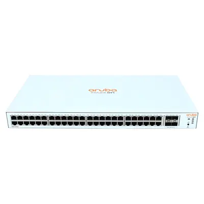 HP JL814A | Aruba Instant On 1830 48 x Ports 10/100/1000 + 4 x Ports Gigabit SFP Rack-Mountable Layer 2 Managed Gigabit Ether...