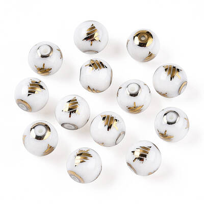 Christmas Opaque Glass Beads