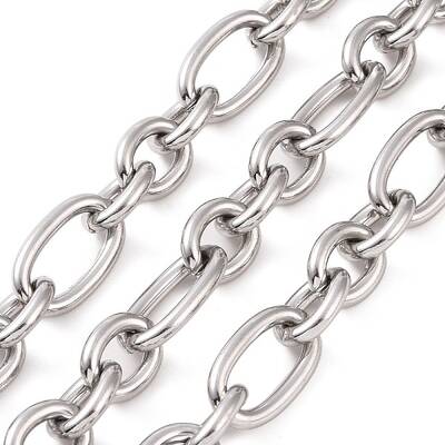 Tarnish Resistant 304 Stainless Steel Figaro Chains