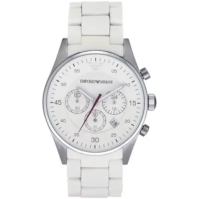 Emporio Armani AR5859 Men's Watch Tazio White