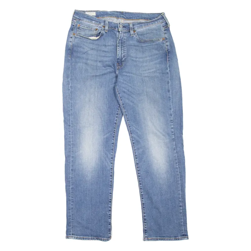 LEVI'S 514 Jeans Premium Mens Blue Slim Straight Stone Wash W34 L30