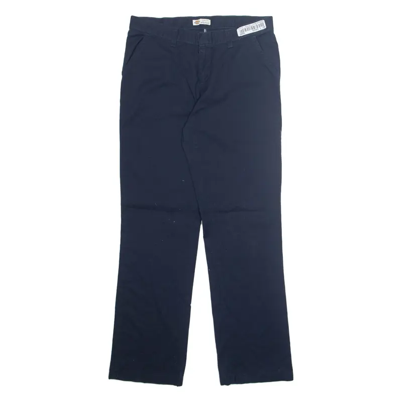 DICKIES Chino Womens Trousers Blue Regular Tapered W32 L32