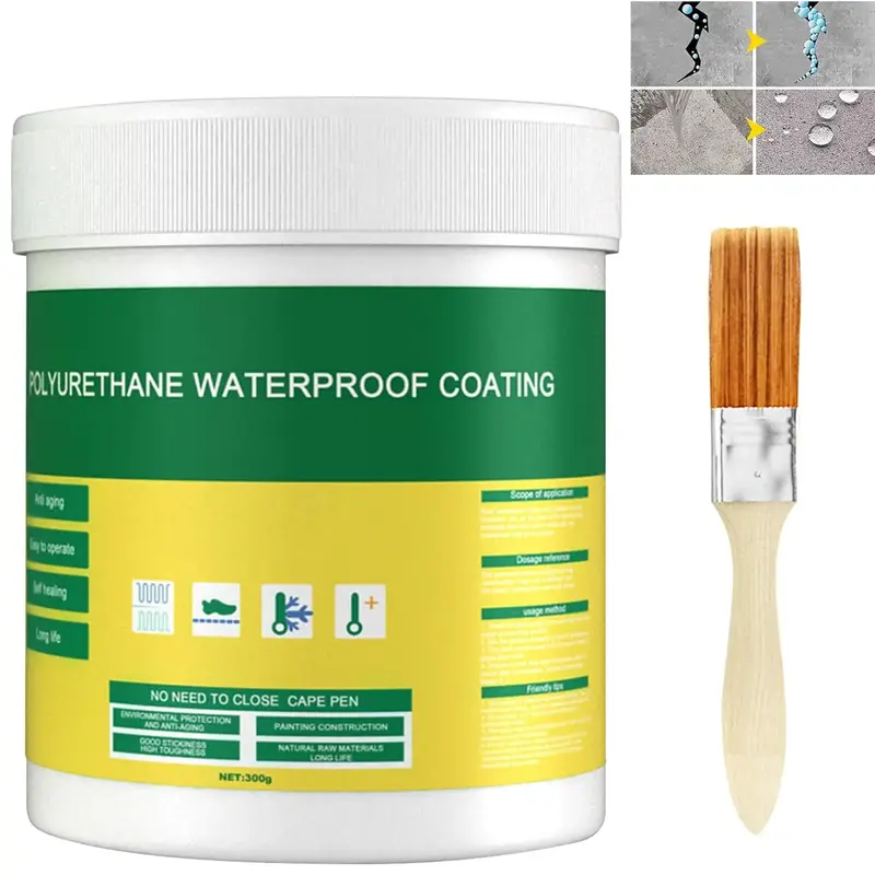 Transparent Waterproof Sealant – Exterior Wall & Bathroom Leak Repair Glue, No Tile Removal, Floor Waterproof Nano Coatin...