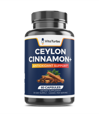 Ceylon Cinnamon+  60 Capsules - 1200mg Per Serving