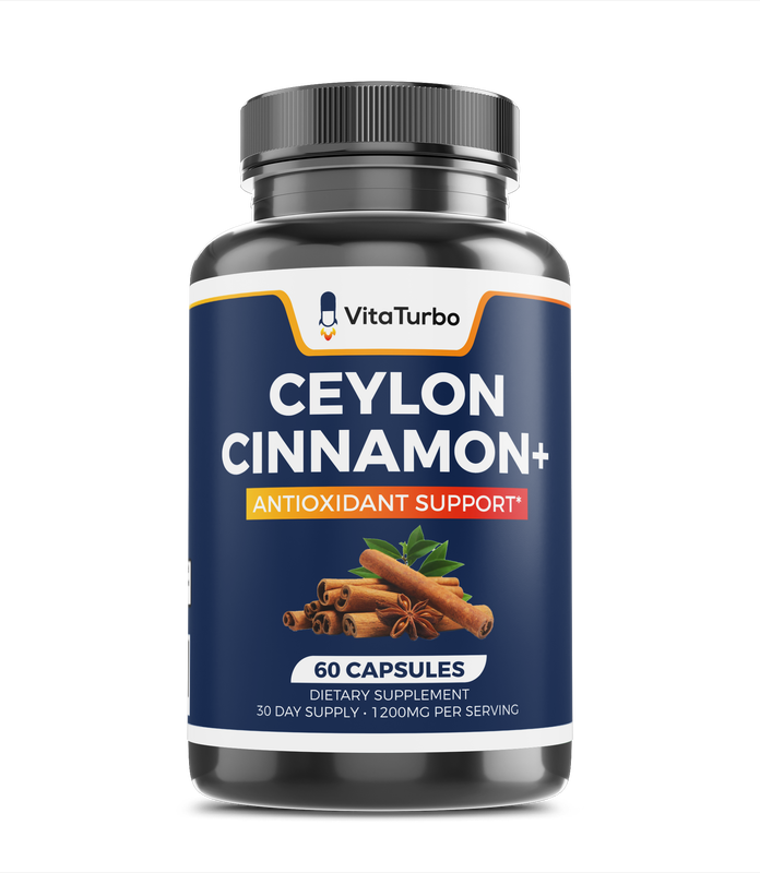 Ceylon Cinnamon+ 60 Capsules - 1200mg Per Serving