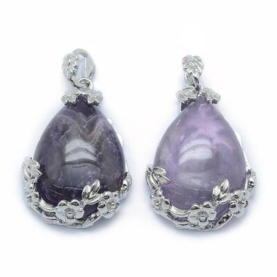 Natural Amethyst Pendants