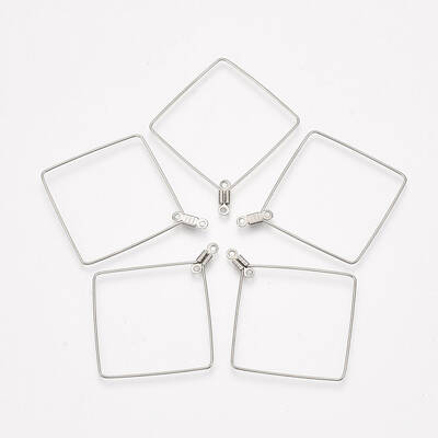 Tarnish Resistant 304 Stainless Steel Wire Pendants