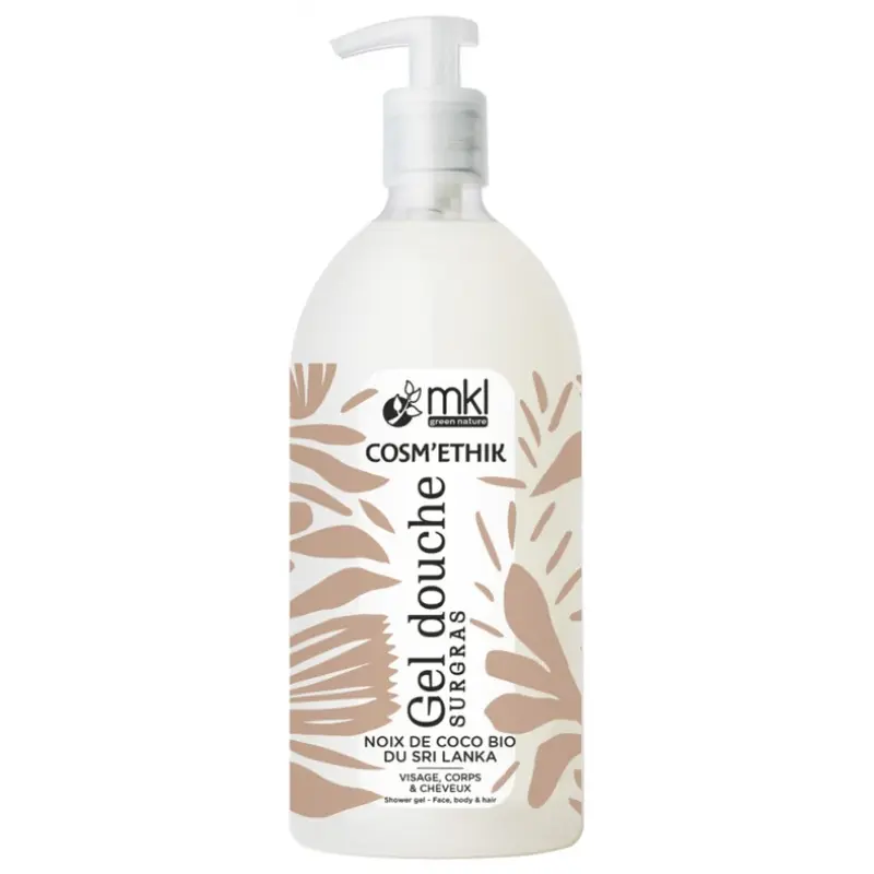 MKL Green Nature - Cosm'Ethik - Organic Coconut Surgras Shower Gel from Sri Lanka 1L