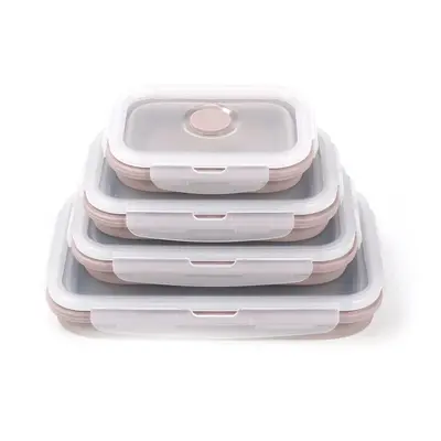 Silicone lunch box | Color: Pink1 | Size: 1200ml