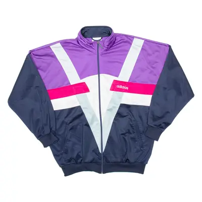 ADIDAS Womens Track Jacket Purple L